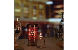Mosaic Red Candle Holder